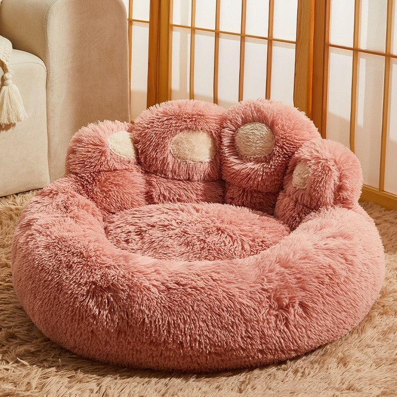 Cama cálida para perros medianos y grandes, para perros Corgi, Golden Retriever, sofá con colchón forrado de vellón